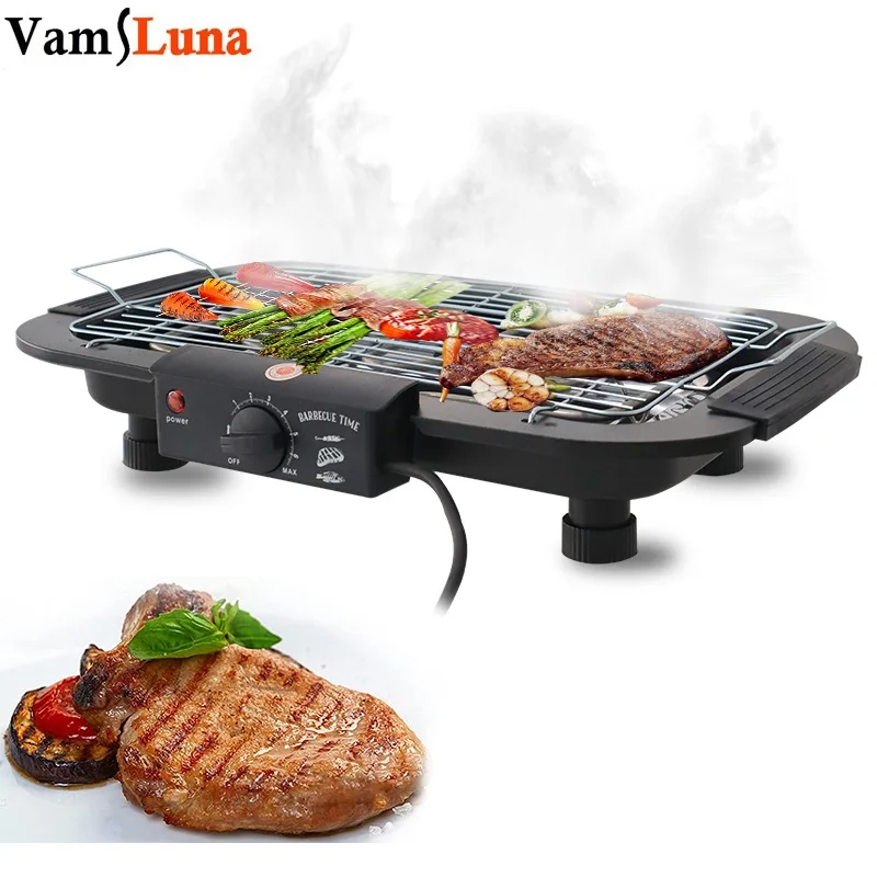 2000WPortableHouseholdElectricOvenSmokelessIndoorBarbecue