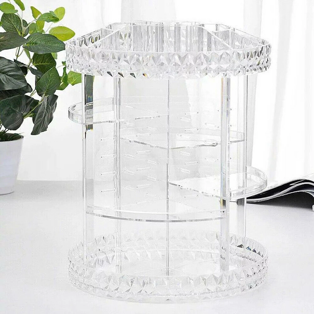 【Sheonly】Transparent Acrylic Rotating Multifunctional Makeup Organizer: uk Stock, 4 Days Free Delivery, & No Order Amount limit