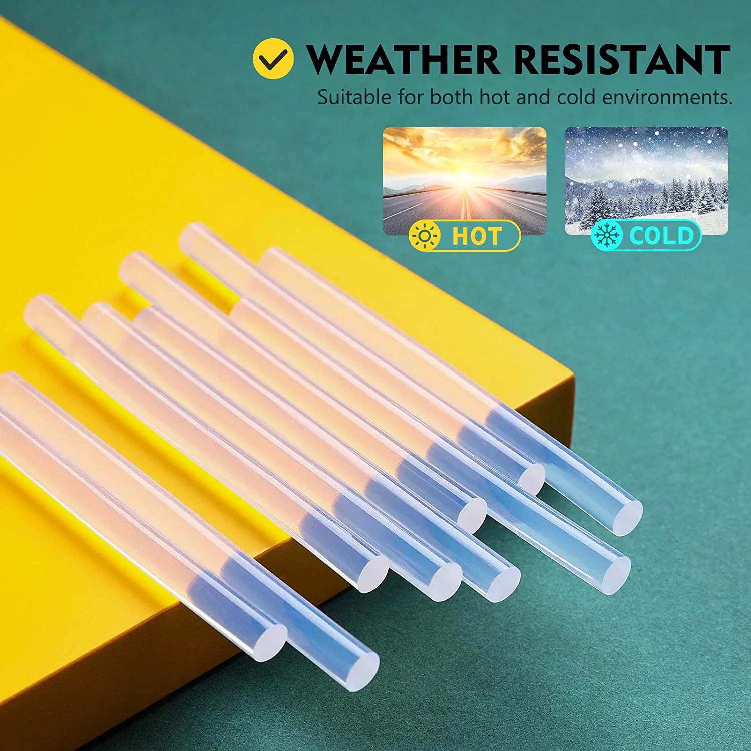 Barras de pegamento caliente de 50-1500g, diámetro de 7mm, 11mm, longitud de 10-15cm, multiusos para niños y adultos, arte DIY, artesanía, pegado, reparación del hogar image_3