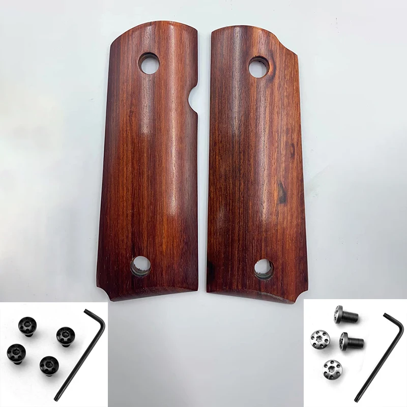 

Замена накладок на весы для рукоятки из натурального дерева для Kimber Carry 1911 модели Сделай Сам аксессуары детали с винтами и ключами плиты