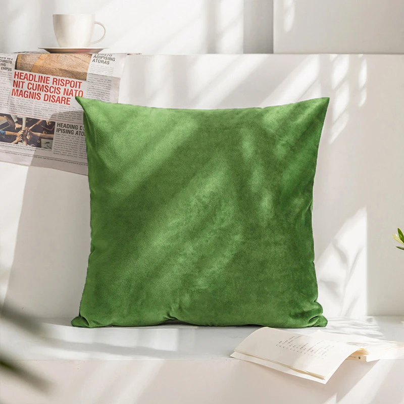Velvet Decorative Cushion Cover for Home and Car - 45x45 cm Pillowcase