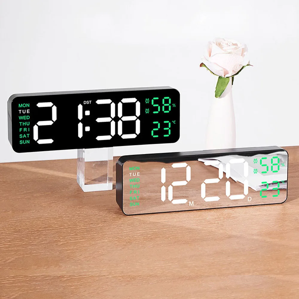 Digital LED Mirror Alarm Clock 1