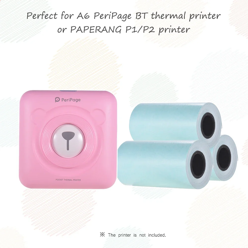 Thermal Paper Roll Printable Sticker 57*30mm for PeriPage A6 Pocket PAPERANG P1/P2
