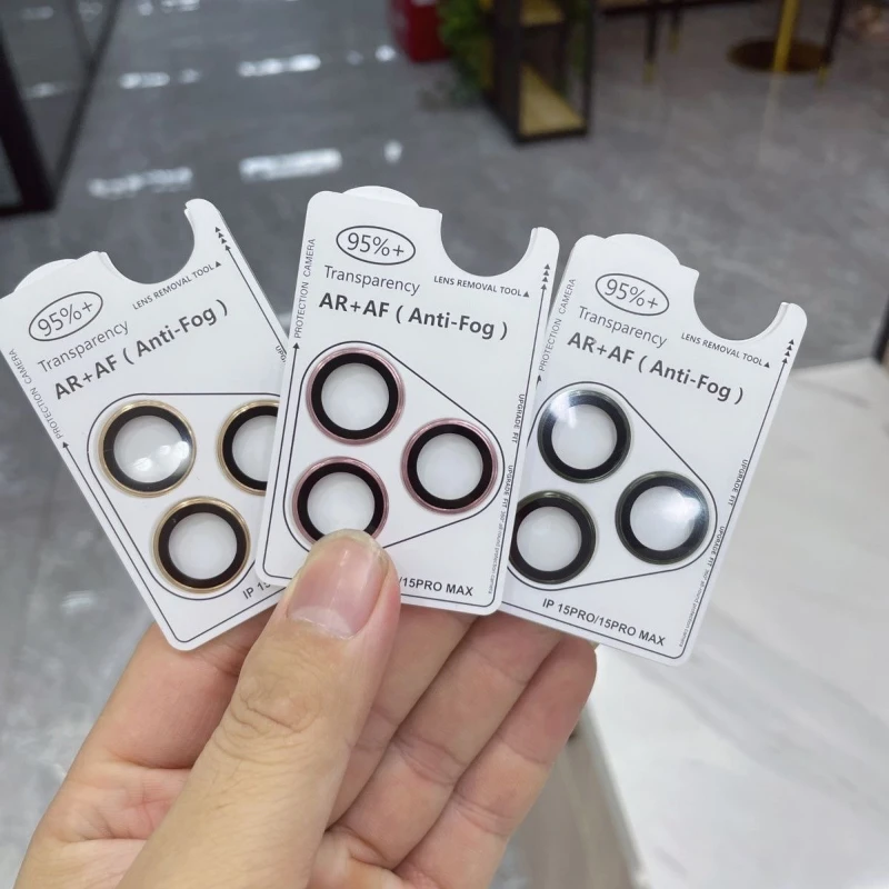 Blue Metal Alloy Camera Protector with Positioner