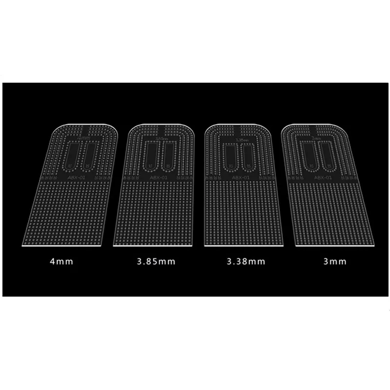 1Pcs Leather Craft Acrylic Punching Positioning Calculation Ruler Stencil Template