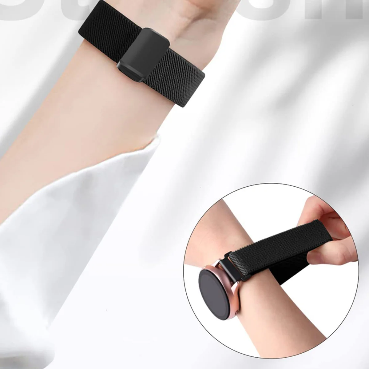 Nylon Sports Strap Bracelet Belt - Set of 3, 20mm/22mm