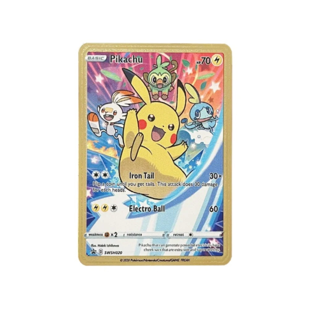 

Collectible Spot Metal Card Vmax Pikachu Fire-breathing Dragon Rare Game Series Battle Card Pokemon Scarlet Violet Colorful