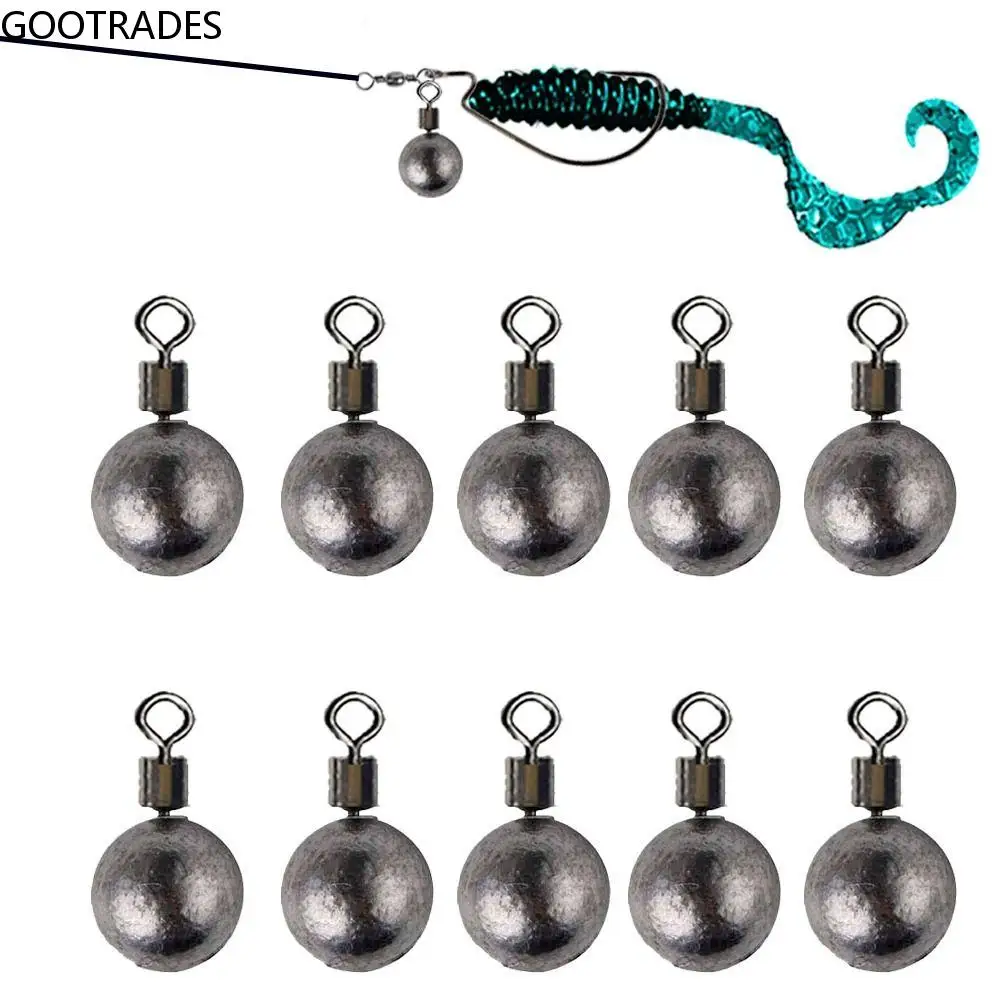 

10 PCS/Lot Fishing Weights Sinkers Fishing Weights Sinkers 3.5g 5g 7g 10g 14g 20g Hook Connector Fishing Tackle Accessories