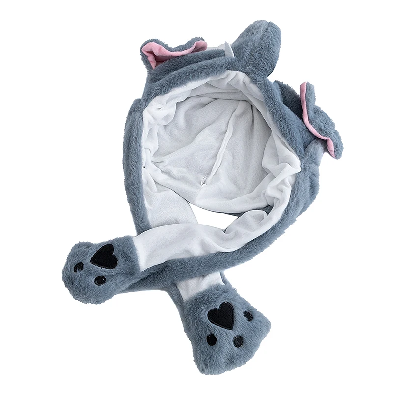 Hot Sale 3D Animal Style Cute Hat Funny Ear Moving Up Winter Hat For Men Women Rabbits Ears Winter Lovely Plush Hat ﻿