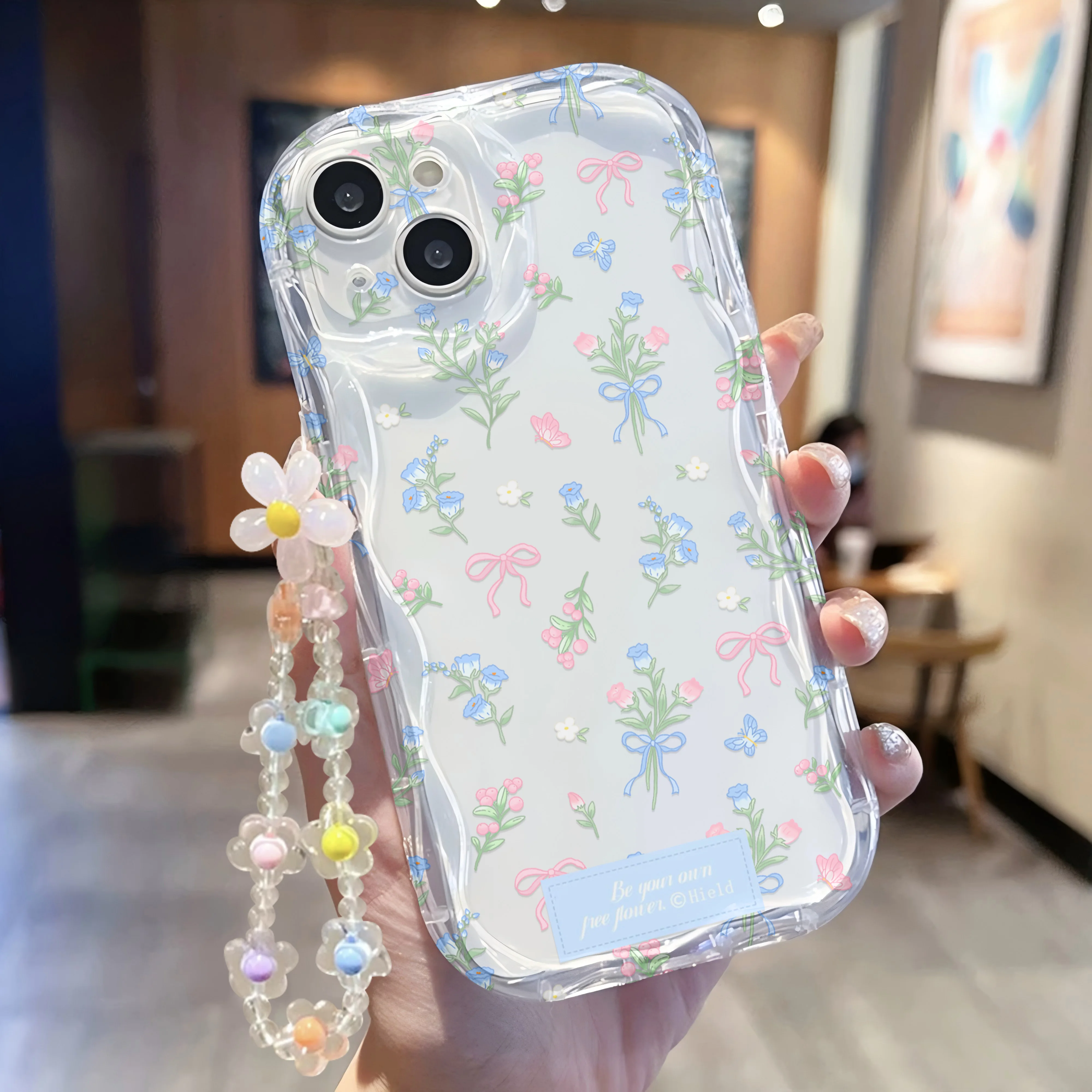 Chic Floral & Bracelet Design Phone Case - Stylish Protective Back Cover