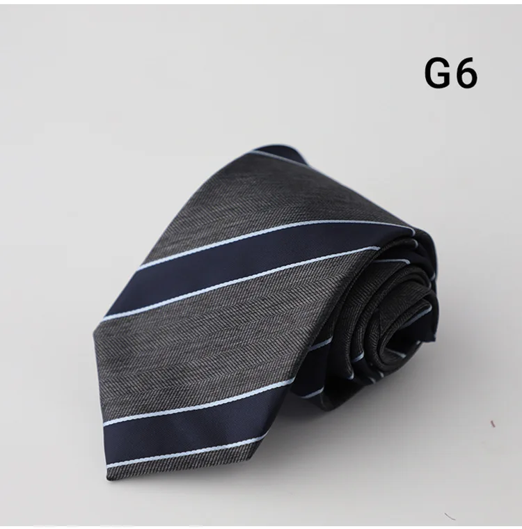 7CM Luxury Men's Formal Business Neckties Professional Polyester Jacquard Brown Navy Neck Ties Wedding Party Suit Accessories