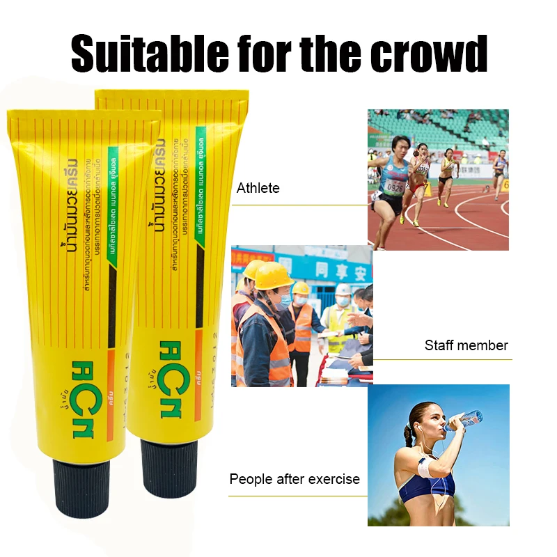 

ZB 2pcs 30g Thailand Natural Pain Relief Ointment Powerful Relieve Dressing Rheumatoid Arthritis Muscle Joints Neuropathic Pains