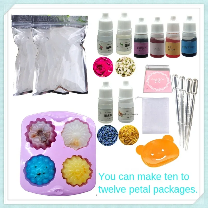 DIY Handmade Essential Oil Soap Material Pack Tool Set Homemade Natural Ingredients