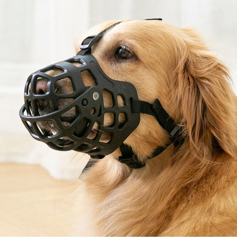 Silicone Dog Muzzle Anti-biting Breathable Mouth Mask for Medium Large Dog Accessories Safe Comfortable Outdoor Supplies