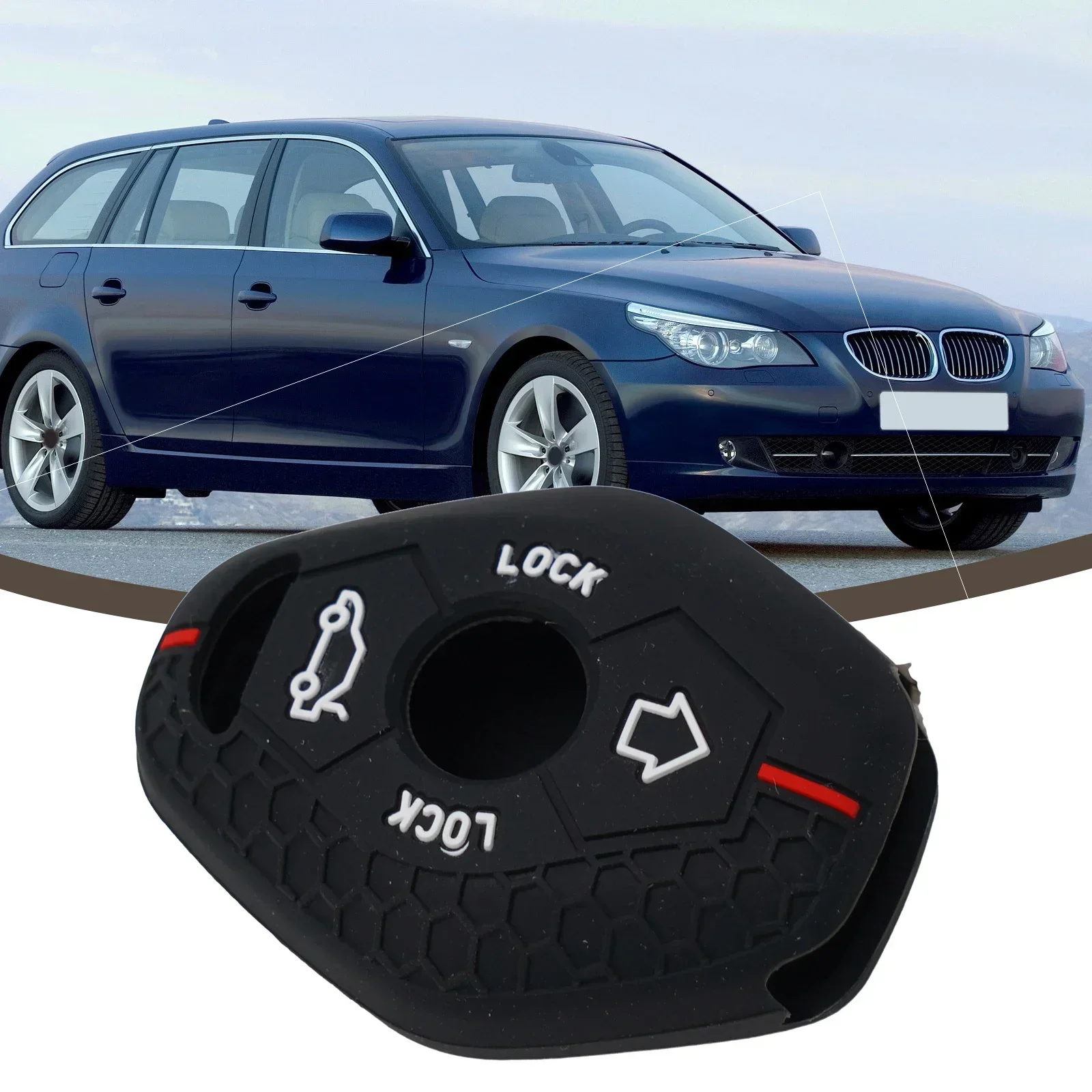 Car Silicone Key Case Bmw E46 E53 X3 E83 X3 E39 Car Key Protective Cover 1pcs