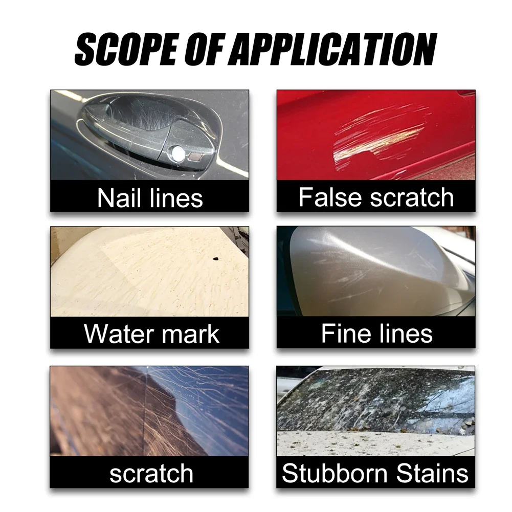 3Pcs Magic Car Scratch Repair Cloth Easily Repair Paint Scratches Car Scratches Rags Repair Tools Multifunction Nano Magic Cloth