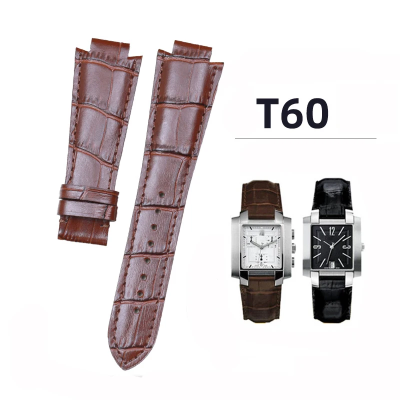 

24x14mm Leather Watchband 1853 for Tissot T60 Strap Belt L875 / 975K Women's Bracelet Convex End Strap Men's wristband Strap