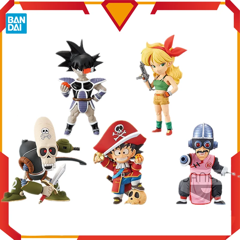 In Magazzino Bandai Original Dragon Ball Anime Figure Wcf Treasure Rally Vol.3 Goku Lunch Tao Pai Pai Turles Action Figure Toys