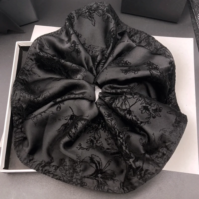 Retro Satin Samt Haargummi Für Damen Elegantes Haarband_voghion.com