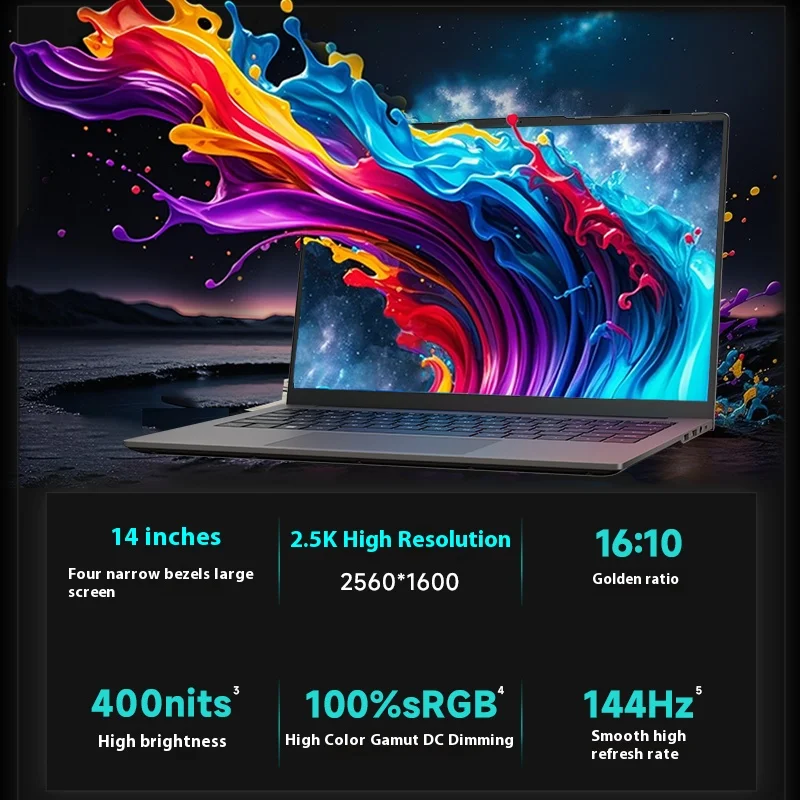 FIREBAT U4E 14 Inch Ryzen7 8745HS/7640HS Radeon 780/760M DDR5 144Hz 2.5K Wifi6 BT5.1 16GB 512GB Gaming Gamer Bussiness Laptop 16 S65e2a1ec128e4f7caa1ab6aa7e7e150cf