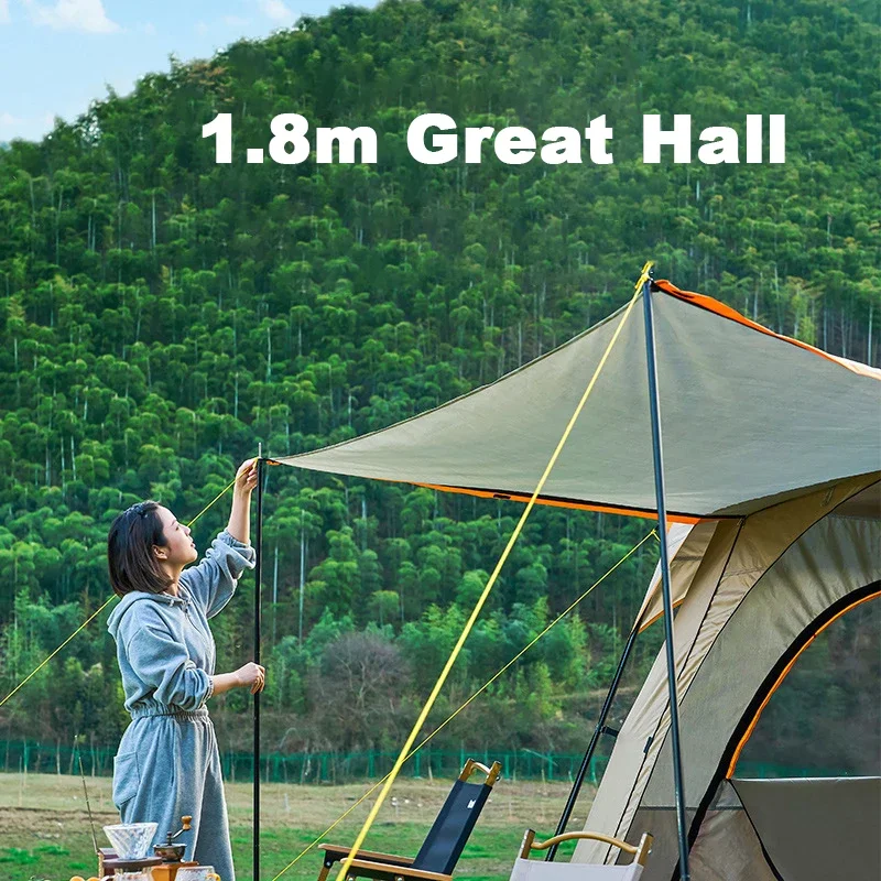 YOUSKY Camping Tent Big Space Outdoor 5-8 Person Double Layer 2 Rooms 1 Living Room Luxury Waterproof Tent