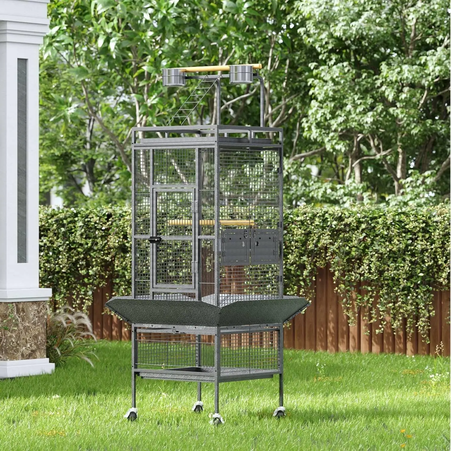 Large Bird Cage with Rooftop Playground 2