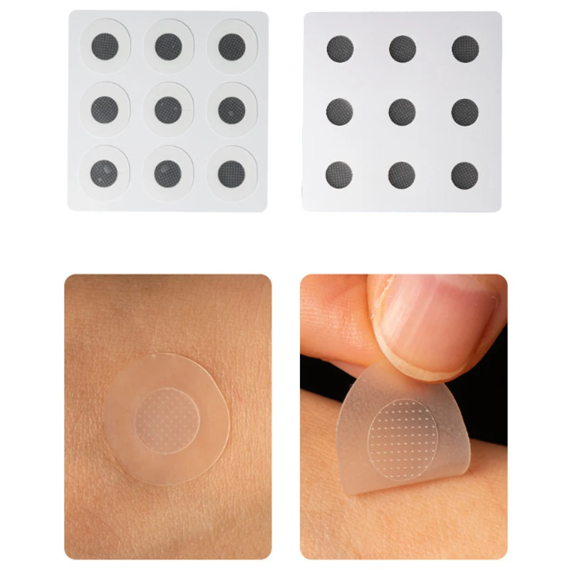 Water Soluble Salicylic Acid Stickers Microneedles Skin Treatment Face Acne Soothing Blemish Pimple Removal Patches 9 Pcs
