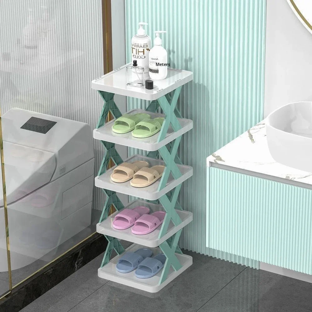 Shoe Rack 2-layers Detachable Stackable Simple Shoes Storage Organizer For Livingroom