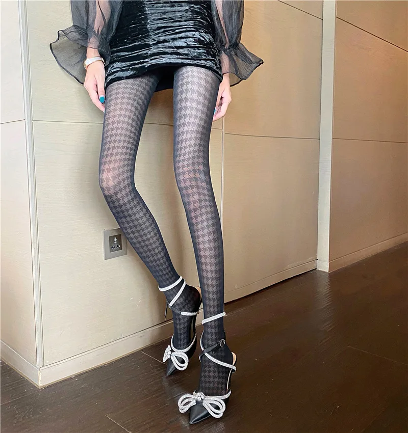 Collants Ouverts à Couture TI022 Noir/rouge - Passion Bas Et Collants, Neuf Avec étiquettes