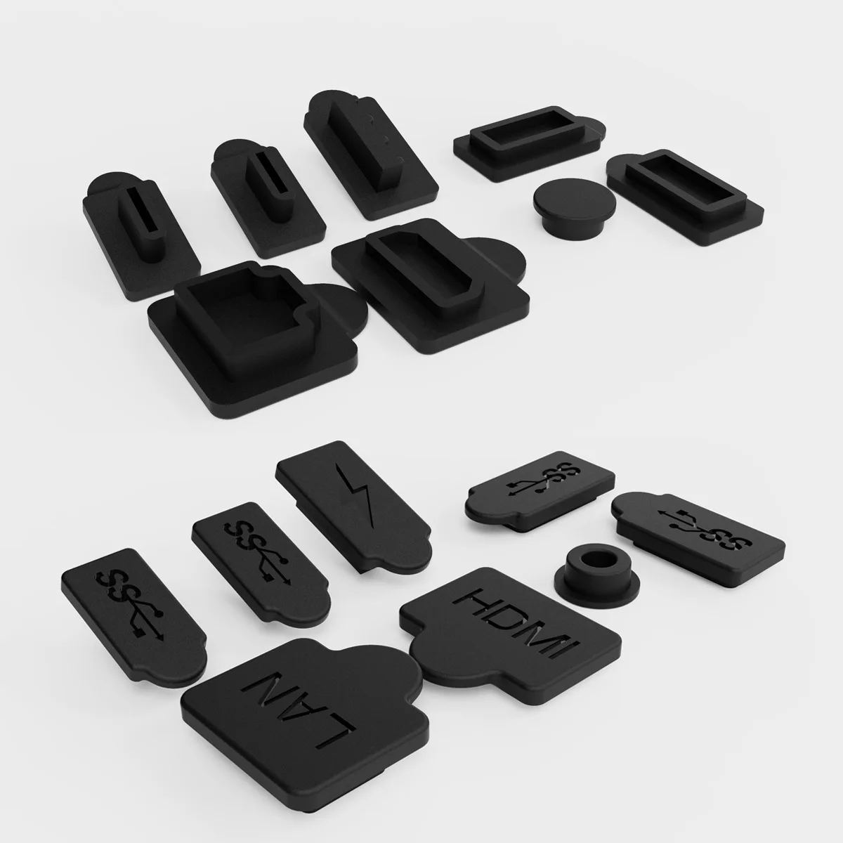 Silicone Dustproof Protective Cover Kit for Gaming Console USB Ports