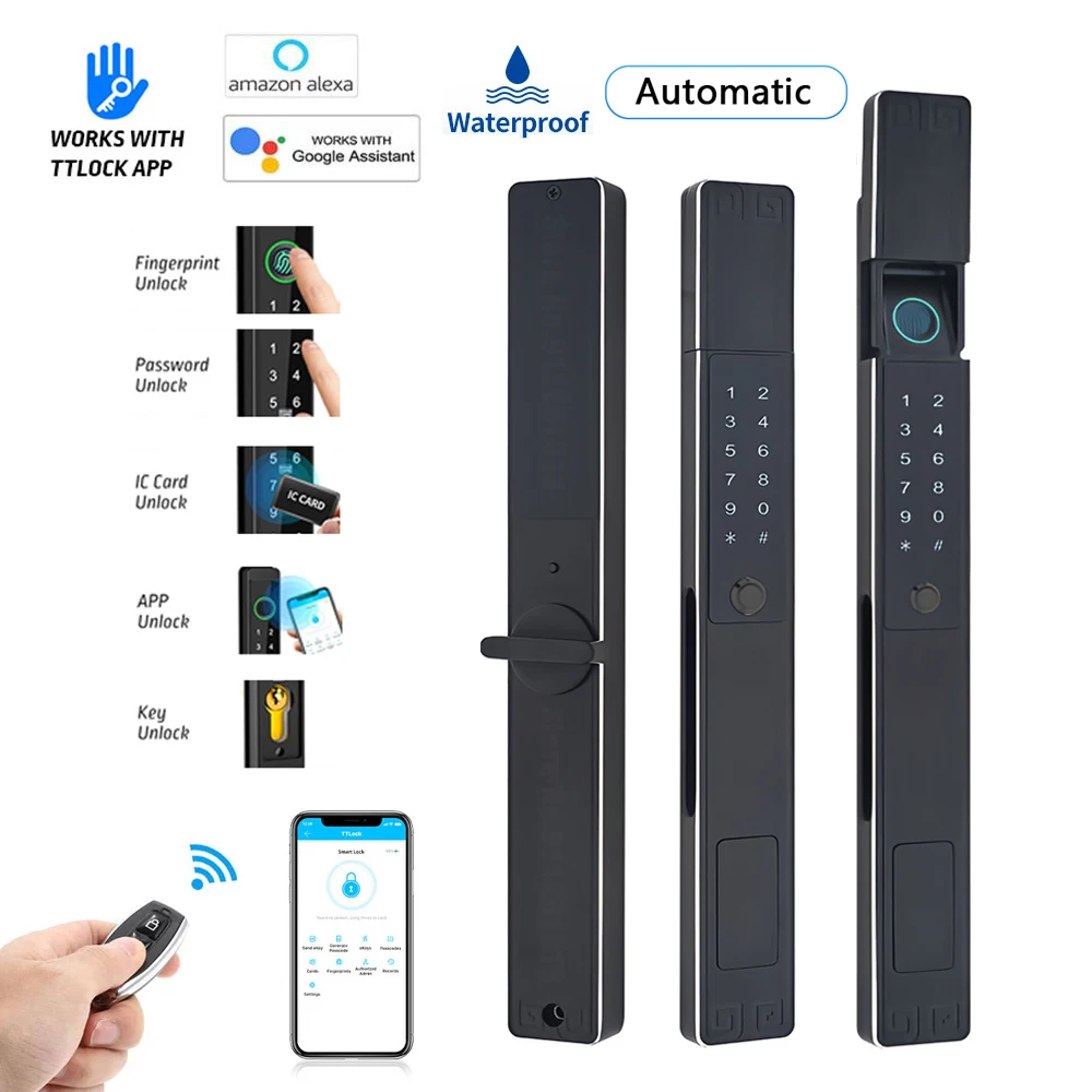 Ttlock Automatic Smart Door Lock Support Alexa Waterproof Outdoor