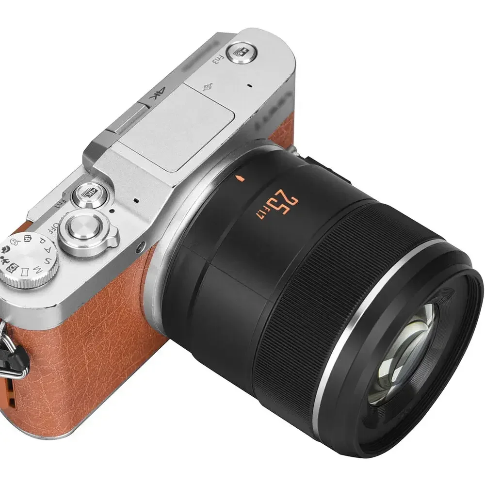 YONGNUO YN25mm F1.7M 25mm F1.7 STM 렌즈 M4/3 마운트 G95 GF9 GX9 매크로 4/3 대형 조리개 AF 카메라 렌즈