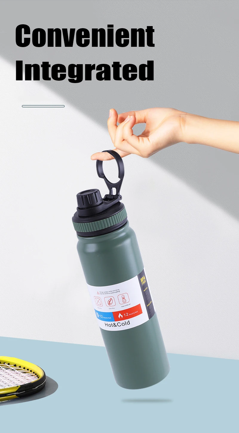 Stainless Steel Large Capacity Thermo Bottle, Portable Cup, Insulated Water Kettle, Vacuum Flask, Travel Cup, 800Ml
