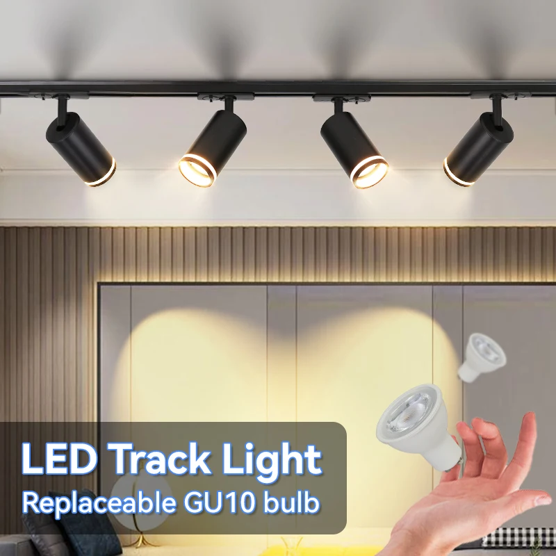 실내 장 LED 트랙 천장 조명, GU10 스토어 레일 조명, 스포트라이트 레일, 고정장치 조명
