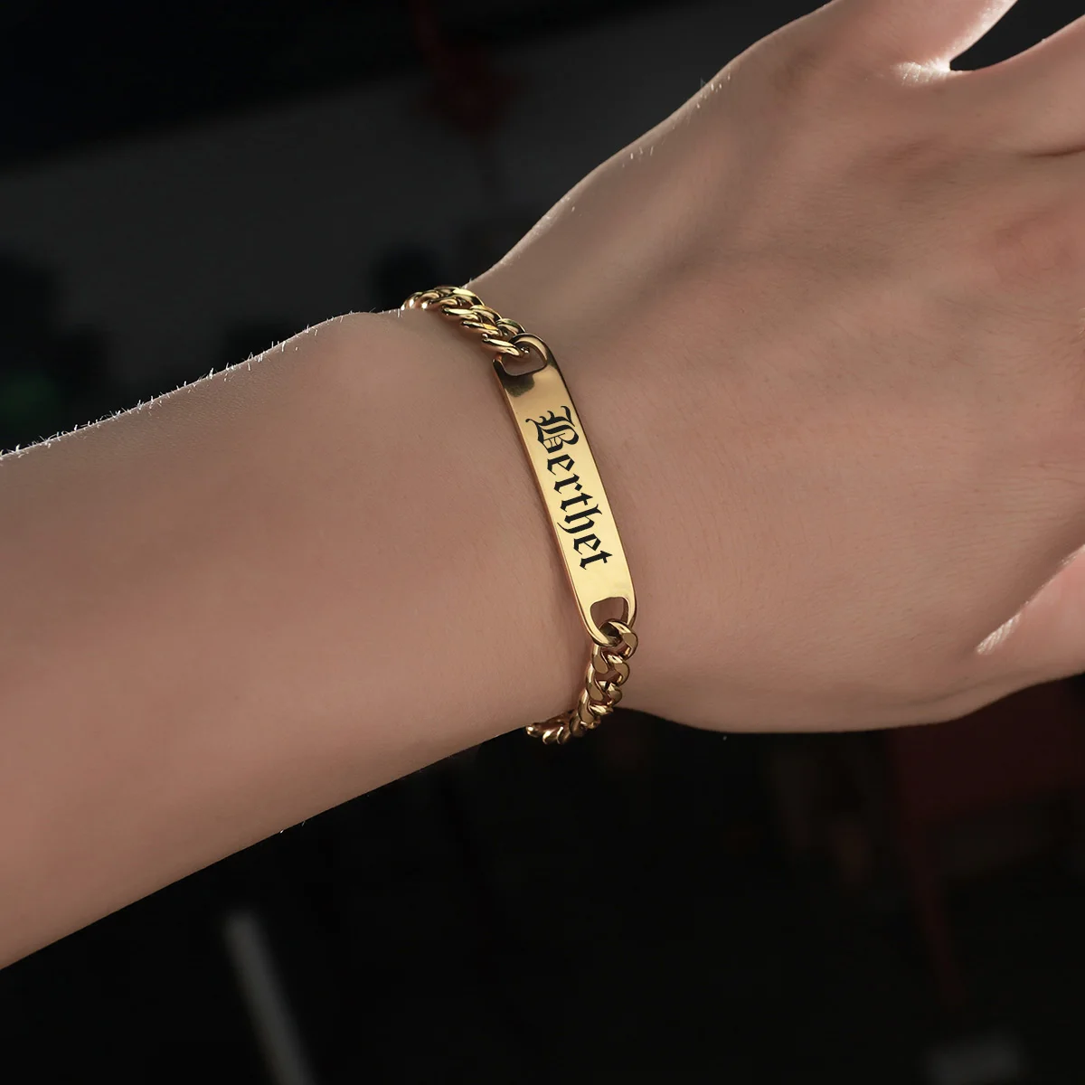 Custom Gold Bracelet Men,Engraved bracelet, Name Bracelet Men Gold Plated, Name  Bracelet Men, Pers… | Gold bracelet, Gold chain bracelet mens, Rose gold  jewelry set