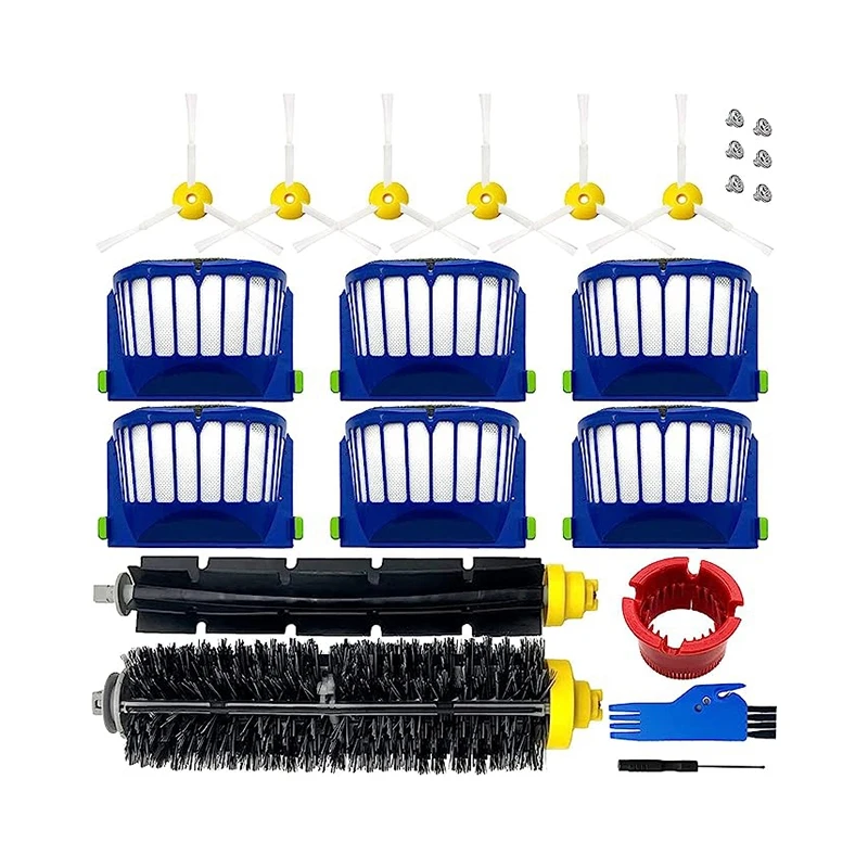 

Аксессуары для уборочной машины Irobot Roomba серии 600, боковая щетка, роликовая щетка, инструмент для чистки фильтра, 595/650/528/620