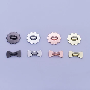 2/4PCS Adhesive Metal Stars Moon Bow Phone Charm Holder Phone Case Finger Ring Stand Hook Buckle Charm Clasp Accessory String