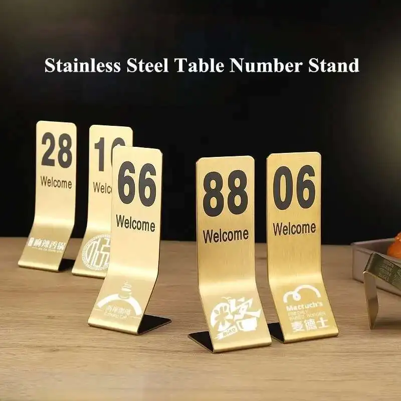 1pcs Metal Wedding Table Numbers Stand 1-100 Optional Banquet Restaurant Party Decorate Place Card Holder Stand