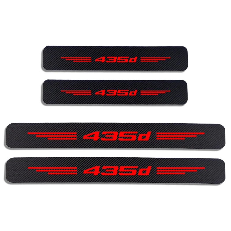 4 шт. Автомобильная дверь порога анти kick стикер s потертости против царапин углеродного волокна авто дверь стикер для BMW 418d 420d 425d 430d 435d Стайлинг (art.: 3920bd1eeff41) - 3920bd1eeff41