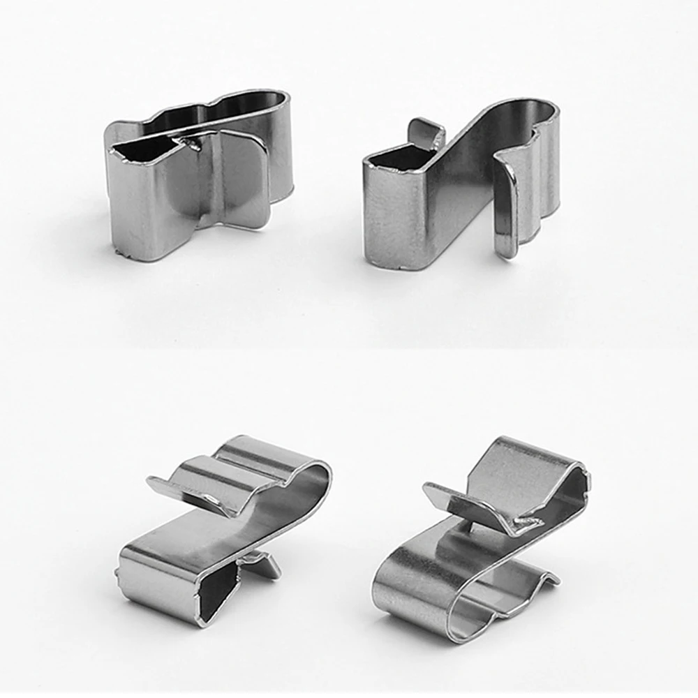 Solar Panel Clips Stainless Steel Solar Panel Cable Clips PV Panel Wire Harness Clamps Solar Cable Fastener Clip For Double Wire