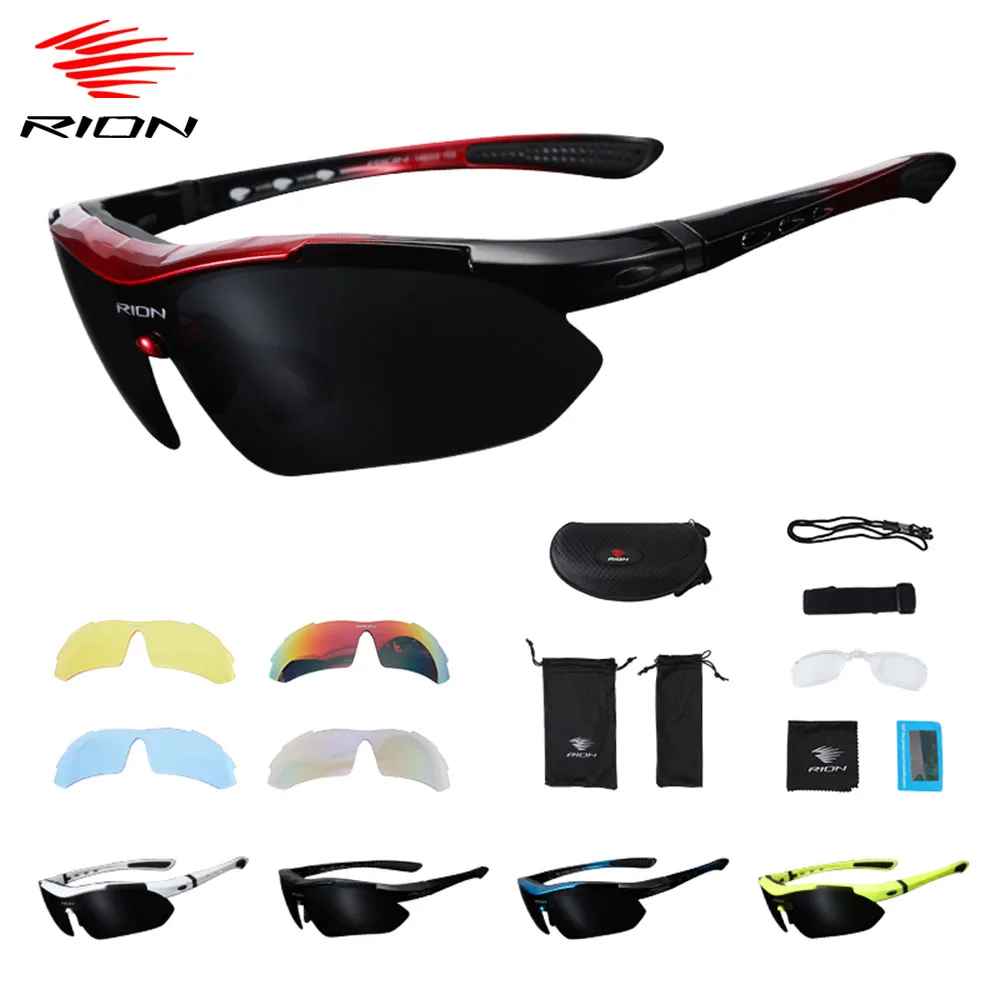 RION 2022 gafas de sol polarizadas hombre para ciclismo gafas de motocicleta MTB, para bicicleta de monta?a y de carretera, gafas gafas de pesca bicicleta,lentes deportivas running _ -