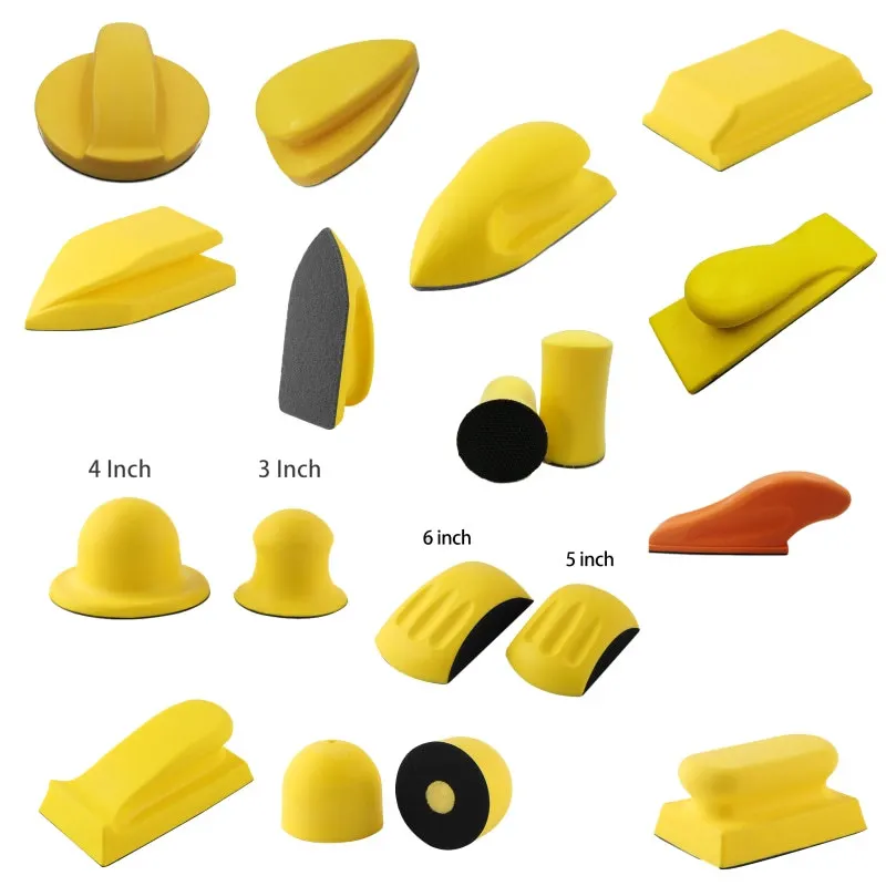 Sanding Disc Holder Sand Paper Backing Polishing Pad Hand Grinding Block Pu Foam Sanding Disc For Woodworking Manual Polishing Sanding Disc Holder Sand Paper Backing Polishing Pad Hand Grinding Block Pu Foam Sanding Disc For Woodworking Manual Polishing