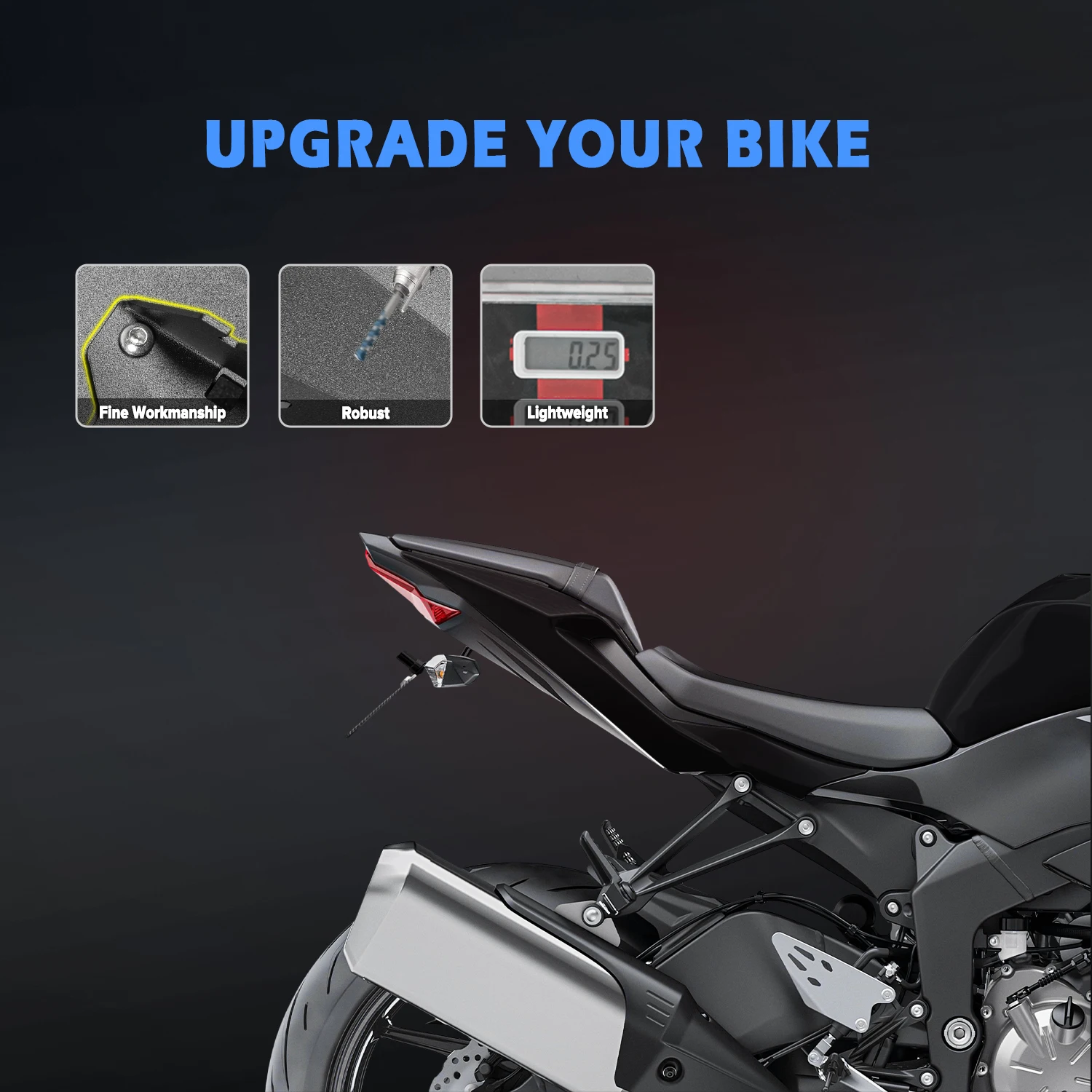 カワサキZX-6R,zx6r,zx 6r,2019-2023用モーターサイクルリアホルダー