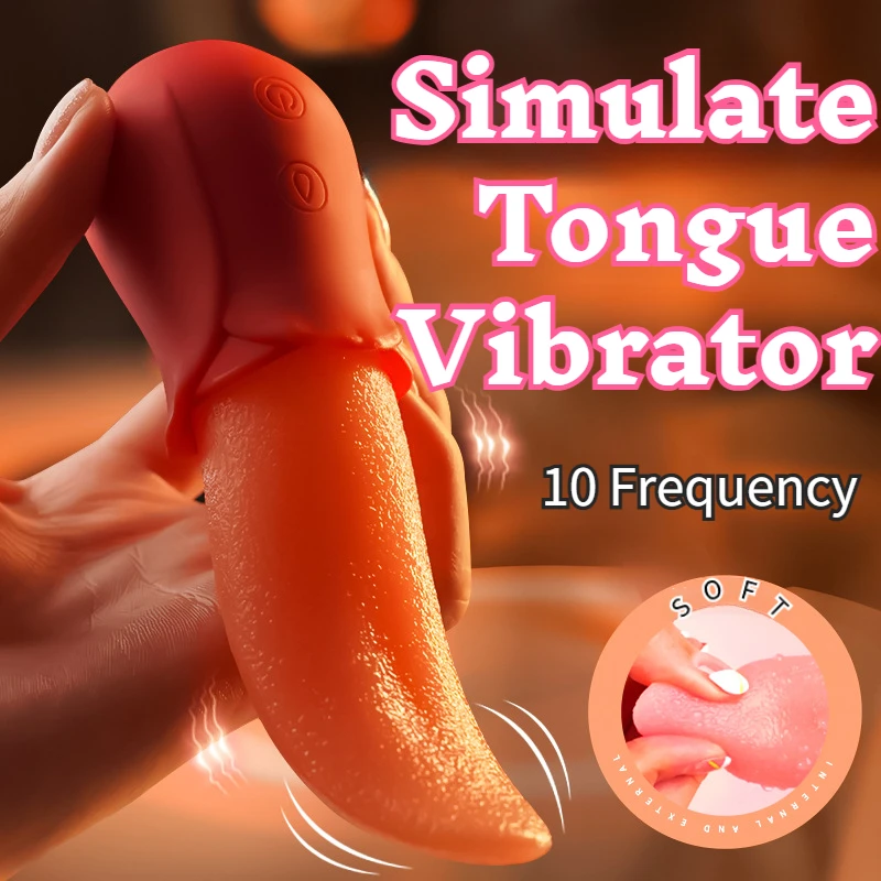 Simulieren Zunge Lecken Vibrator Drahtlose Weibliche Masturbation Zunge Lecken Sex Spielzeug Klitoris Stimulation Blowjob Orgasmus Erwachsene 1