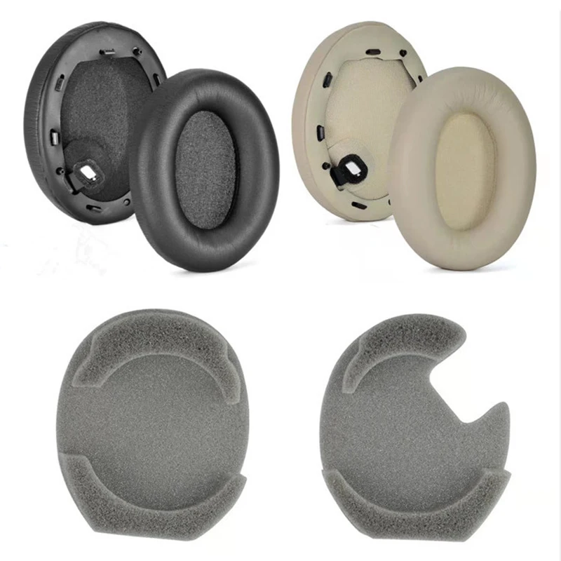 Cuscinetti Auricolari Di Ricambio In Schiuma Per SONY WH-1000XM2 / XM3 / XM4 – Nero - Foto 2