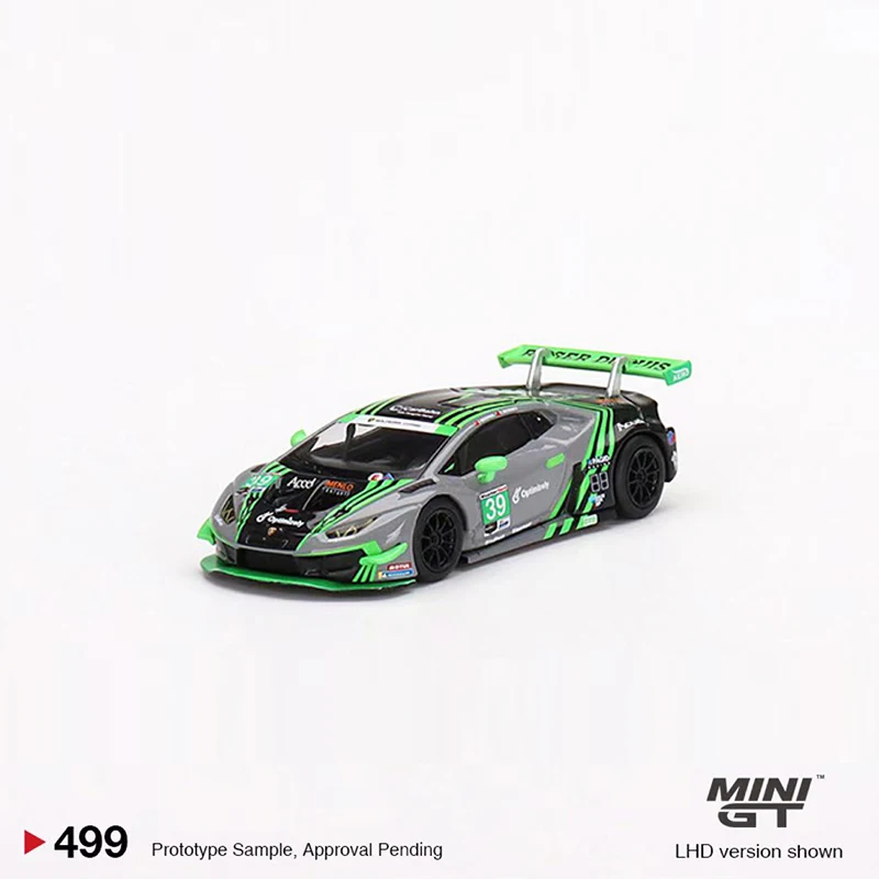Фото MINIGT 1:64 Lambor Huracan GT3 EVO #39 2022 IMSA модель спортивного автомобиля из сплава #499 №1