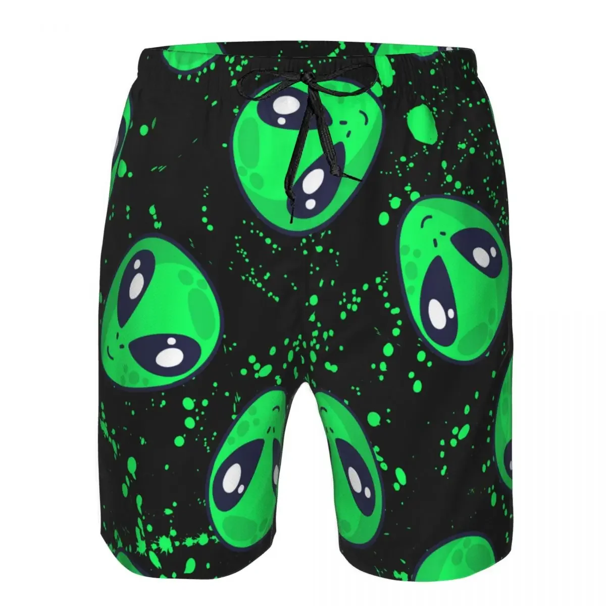 

Swimsuit Beach Quick Drying Trunks For Men Alien Pattern Swimwear Briefs Board Shorts Fast Dry Beachwear