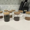 Bamboo Lid Glass Storage Jars – 250ml (12-Piece Set) 2