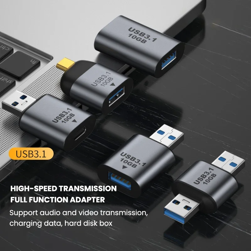 

Адаптер OTG с портом USB 3,1 Type-C и штекером USB C на гнездо USB, конвертер для Macbook, Xiaomi, Samsung S20, разъем OTG