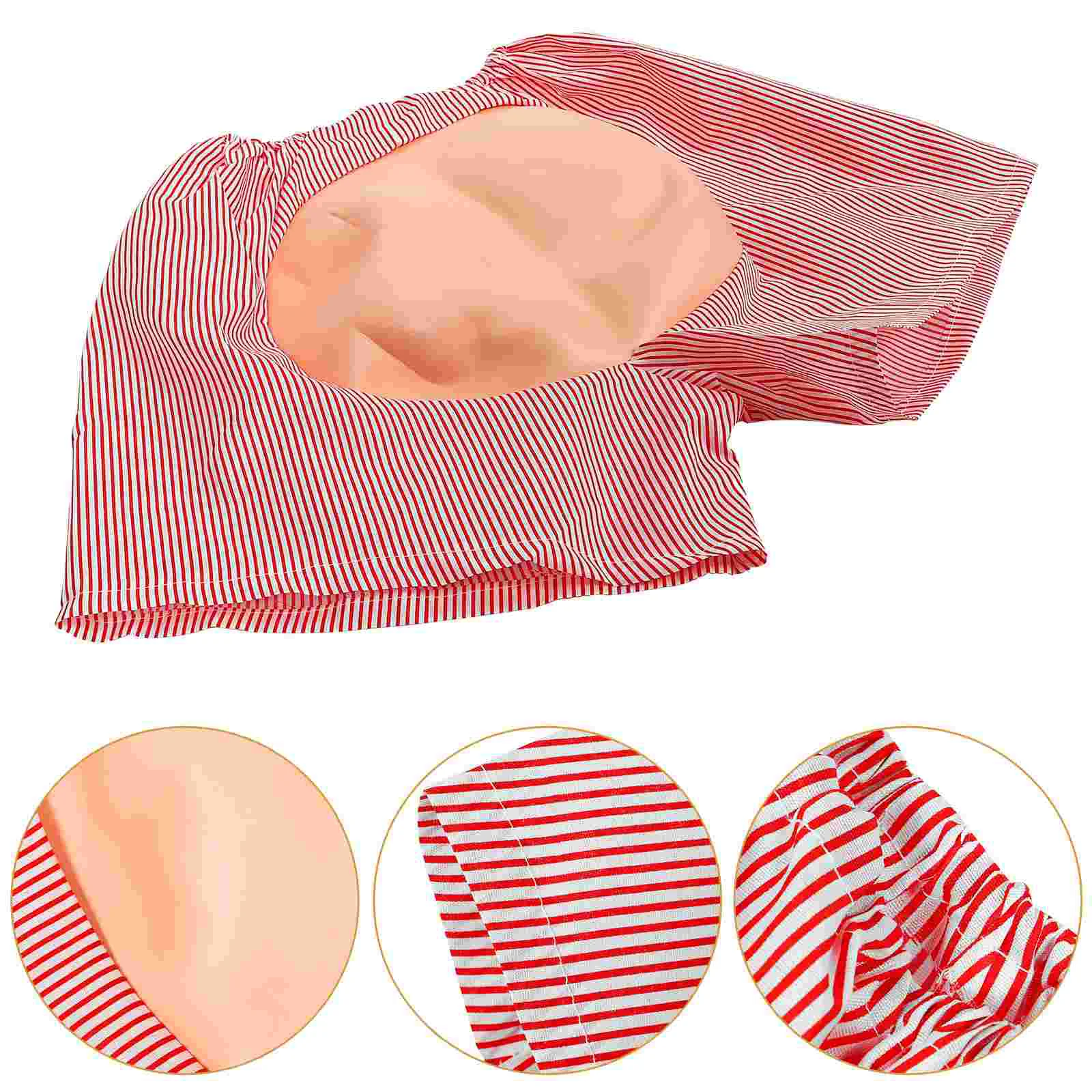 Highly Elastic Waistband Mooning Costume Shorts Funny Butt Beach Pants Halloween Carnivals Cosplay Adult Unisex Eva Material Red